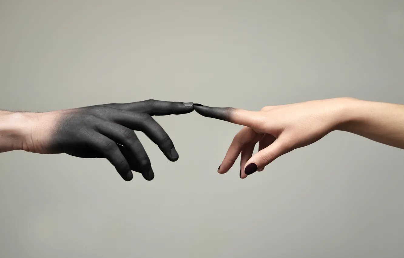 Фото обои руки, прикосновение, Dark Soul