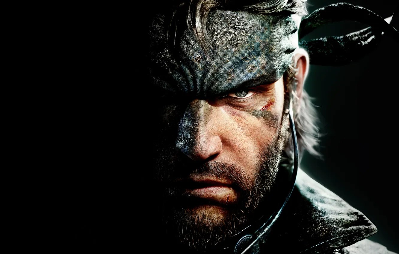 Фото обои Games, Snake, Black Background, 2024 Games, Metal Gear Solid Delta: Snake Eater