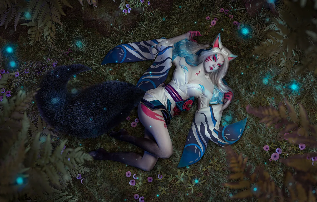 Фото обои грудь, фигура, блондинка, ножки, длинные волосы, талия, boobs, cosplay