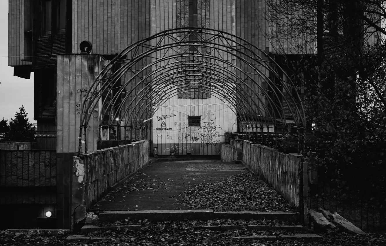 Фото обои Здание, Арка, Old