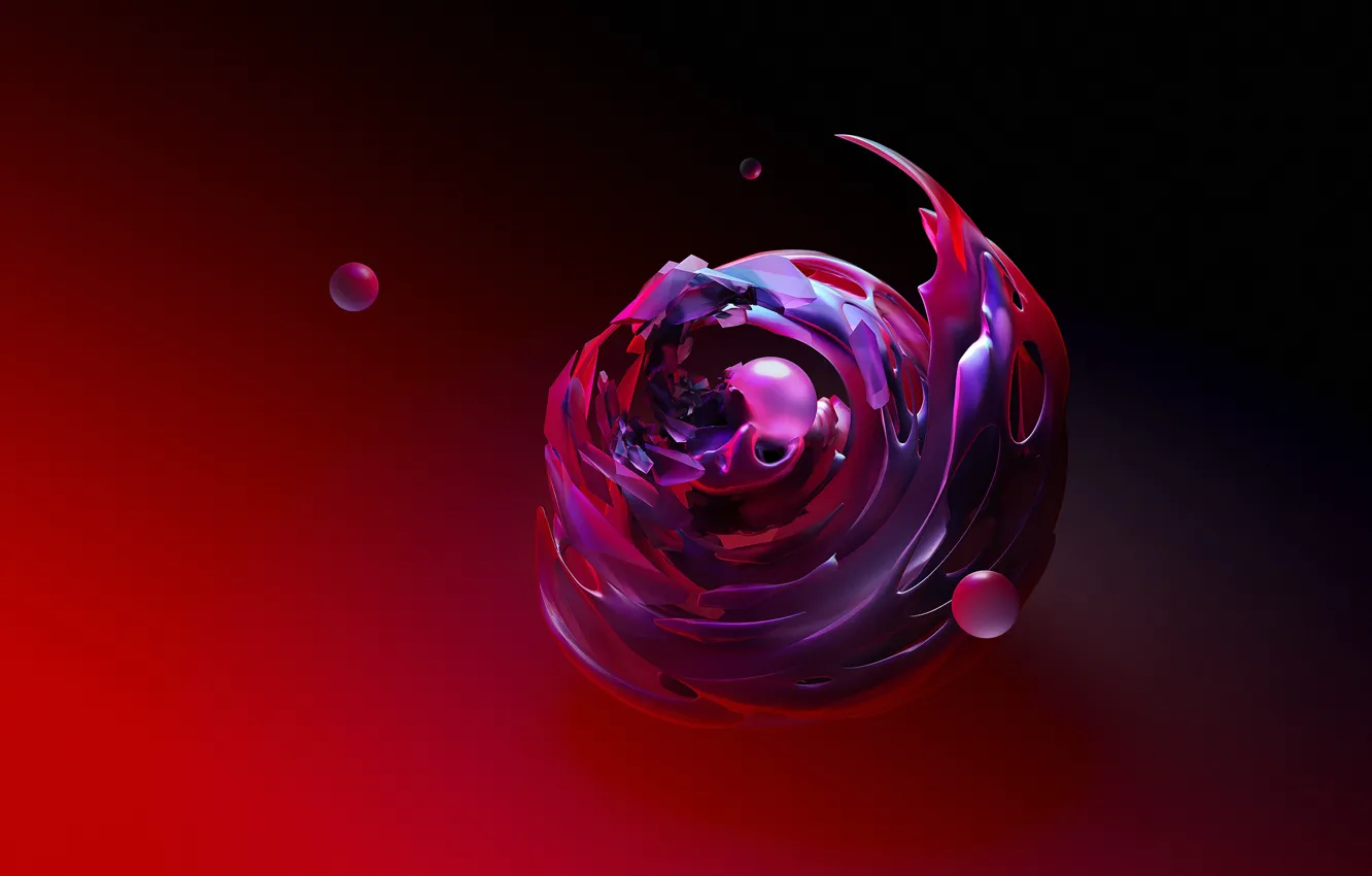 Фото обои абстракция, шары, вращение, жидкость, abstraction, Justin Maller, Джастин Маллер, Hydrometry IV