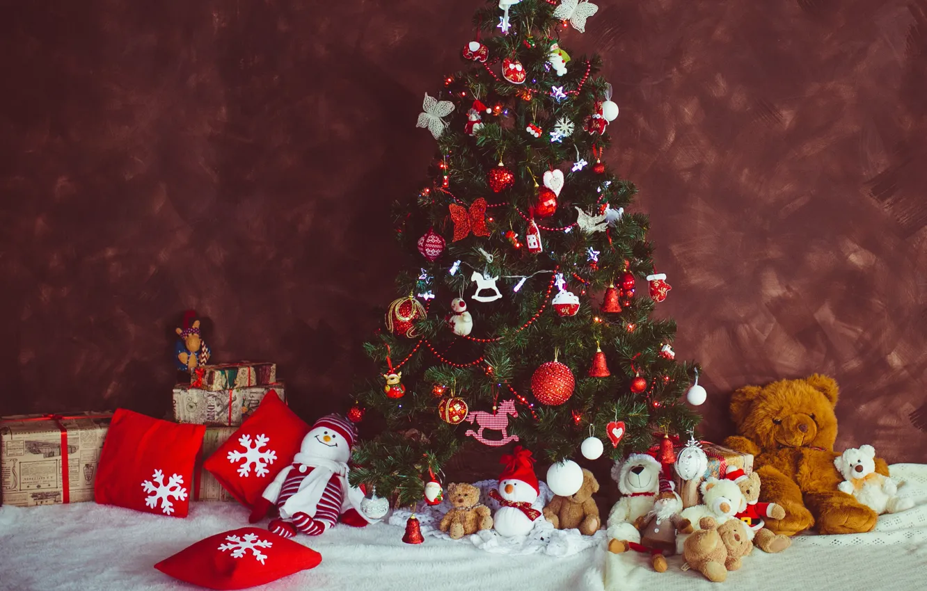 Фото обои украшения, шары, игрушки, елка, Новый Год, Рождество, Christmas, balls