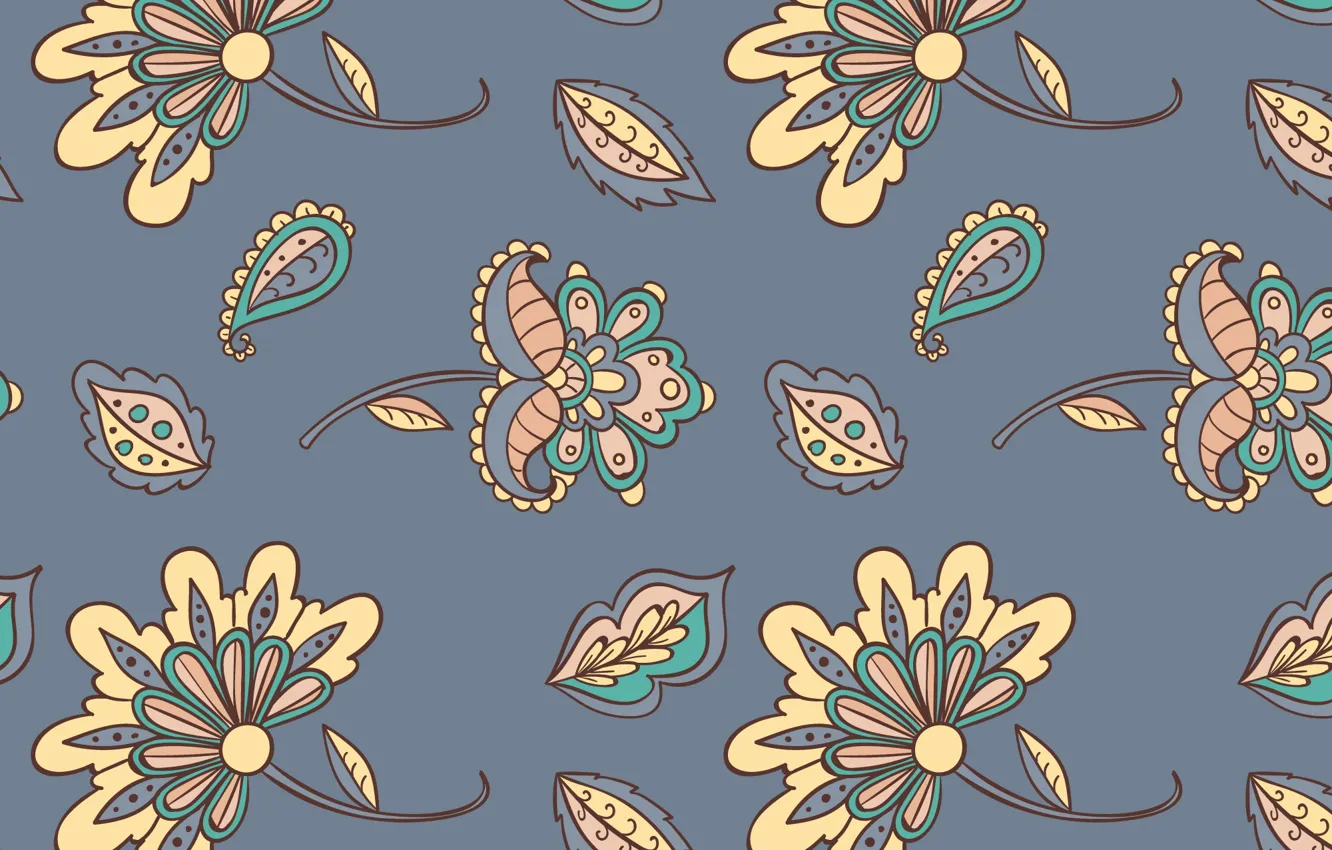 Фото обои цветы, серый, текстура, grey, background, Batik