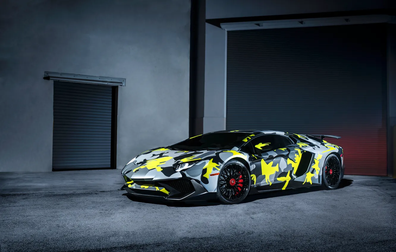 Фото обои Lamborghini, Italy, Front, Aventador, Supercar, Custom, LP-750-4