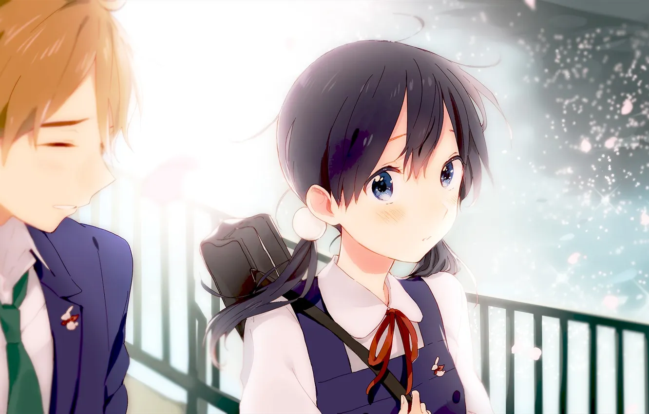 Фото обои Art, Tamako Market, Momose (Oqo), Ooji Mochizou, Kitashirakawa Tamako