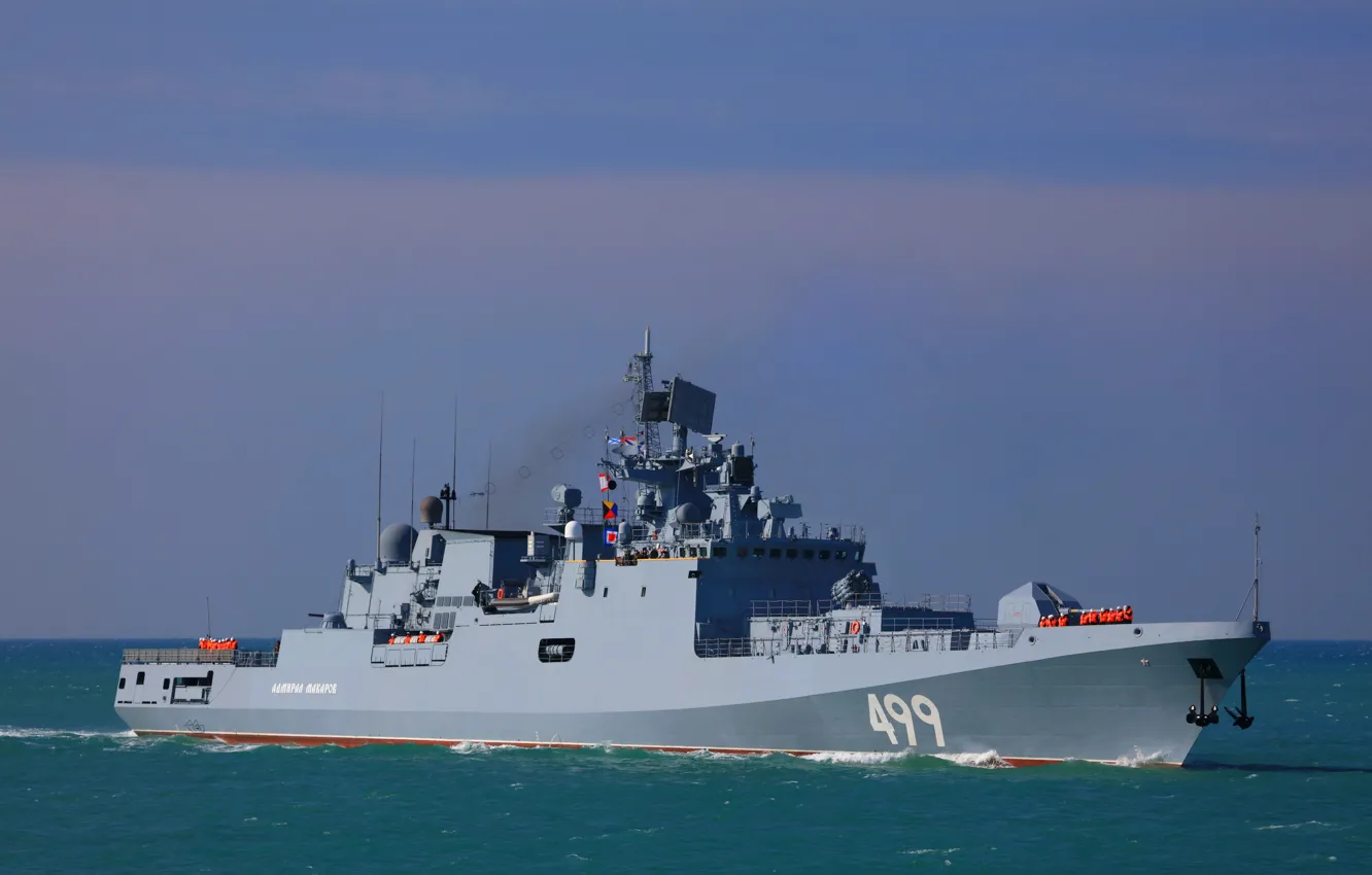 Фото обои фрегат, Черное море, Адмирал Макаров