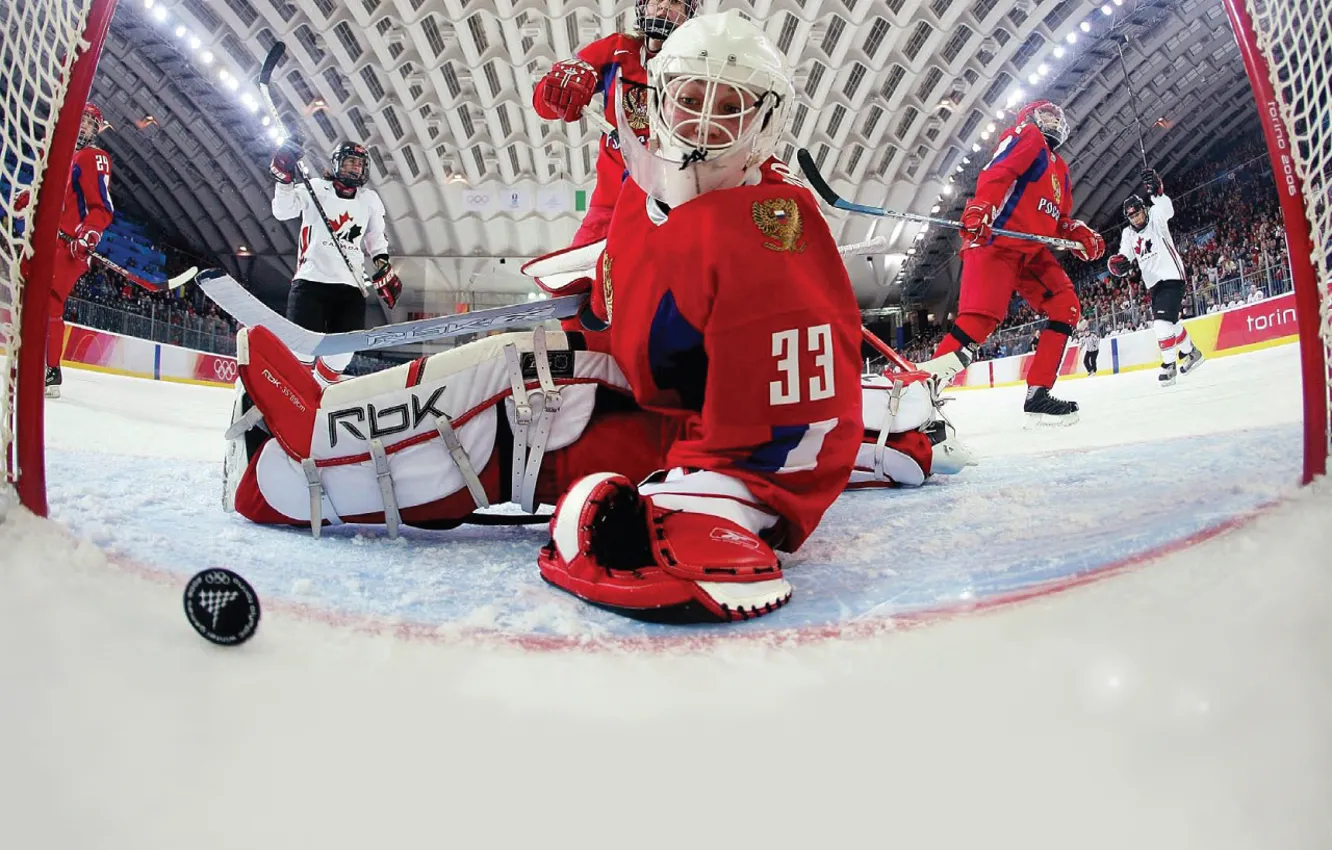 Фото обои лед, россия, хоккей, vancouver 2010, канада, вратарь