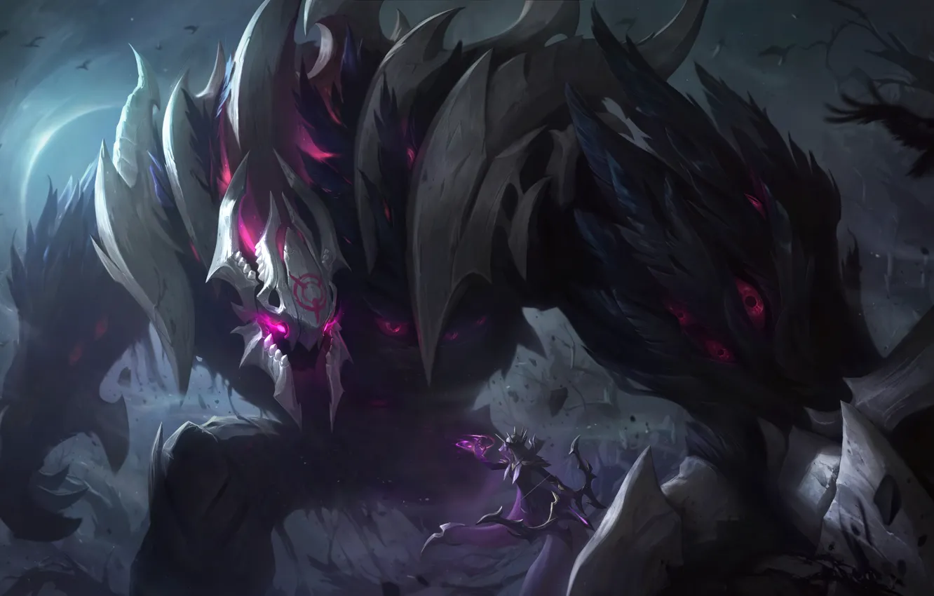 Фото обои Art, League of Legends, Skin, LoL, Malphite, Coven