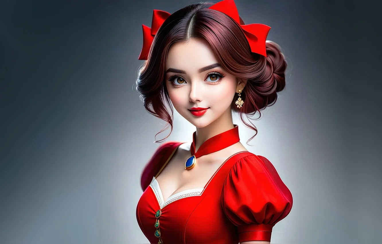 Фото обои girls, portrait, neural network