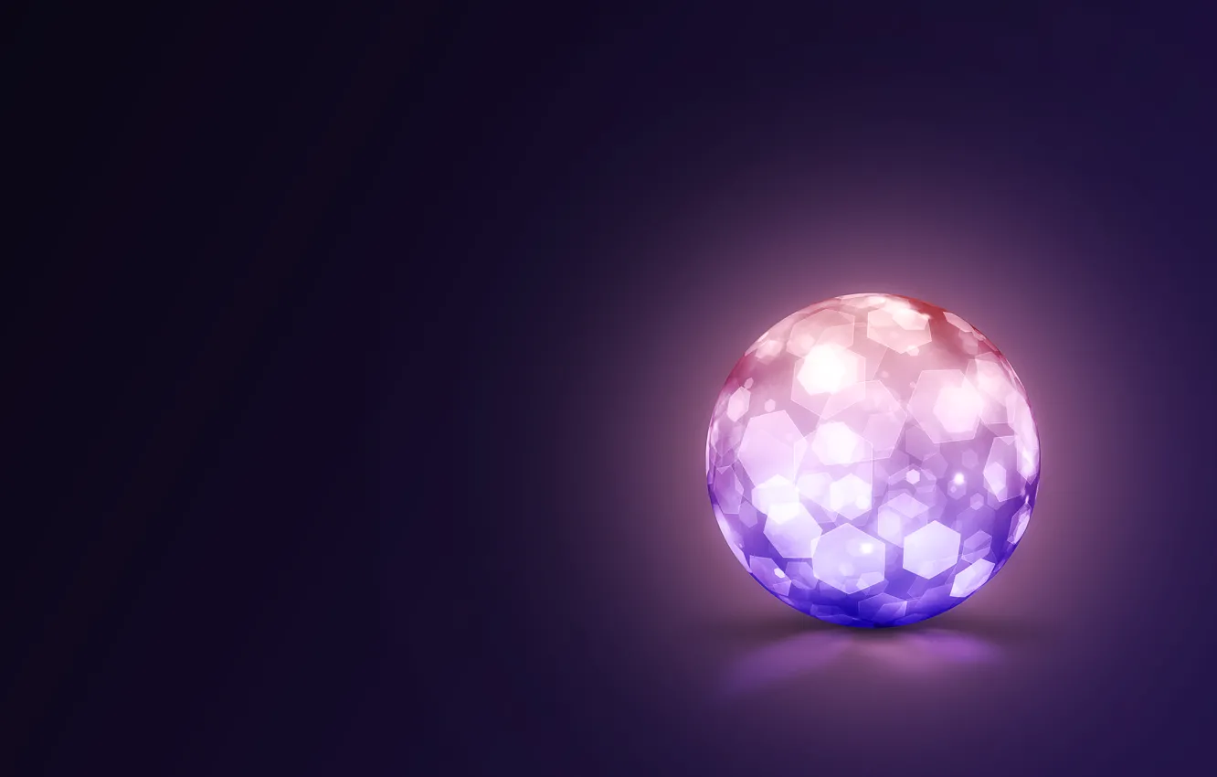 Фото обои кристалл, фон, шар, арт, сфера, ячейки