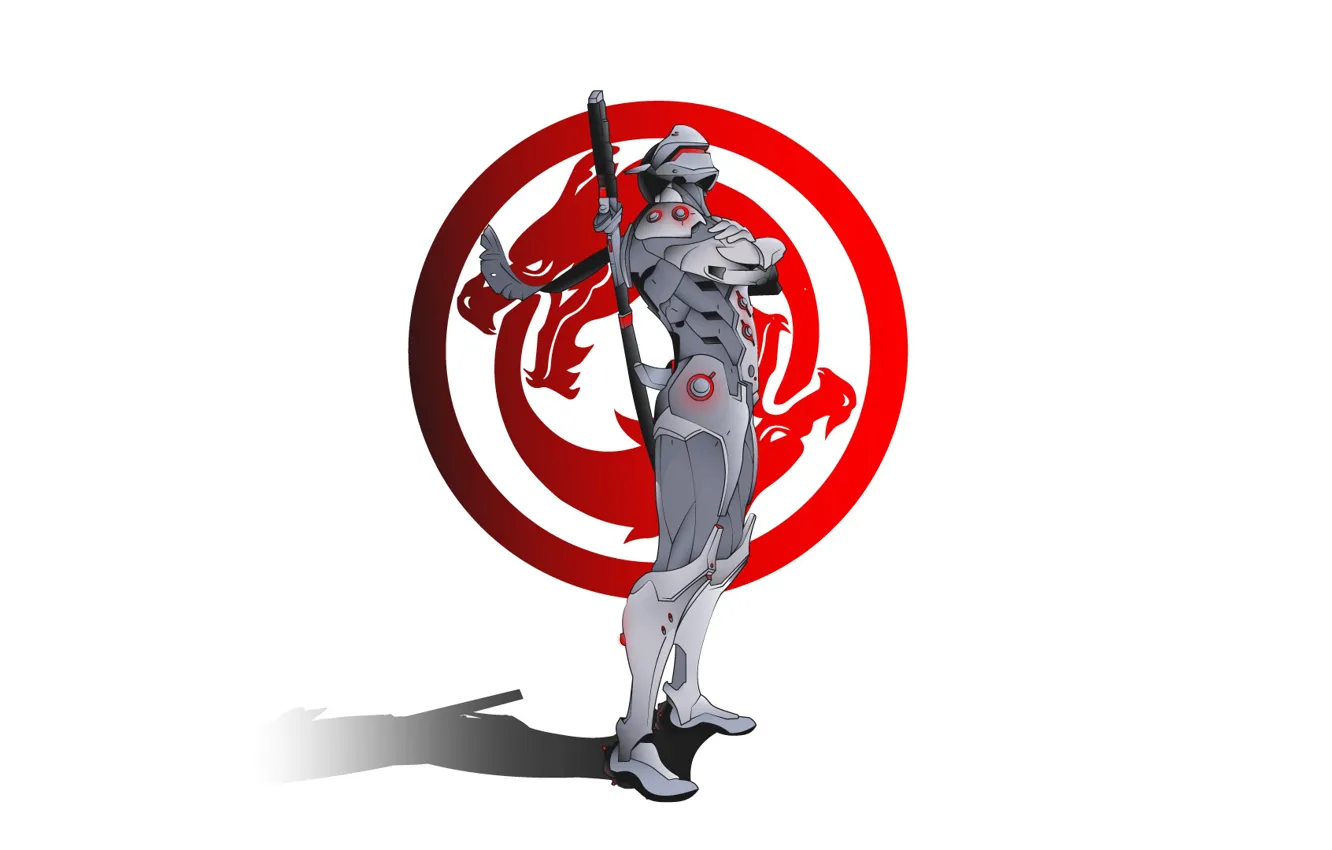 Фото обои sword, logo, game, armor, minimalism, weapon, katana, ninja