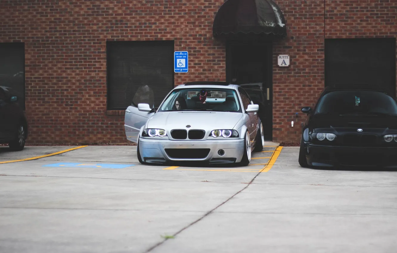 Фото обои BMW, E46