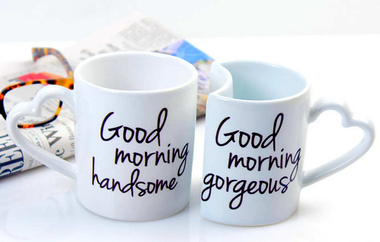 Фото обои любовь, кофе, чашка, love, cup, coffee, good morning, доброе утро