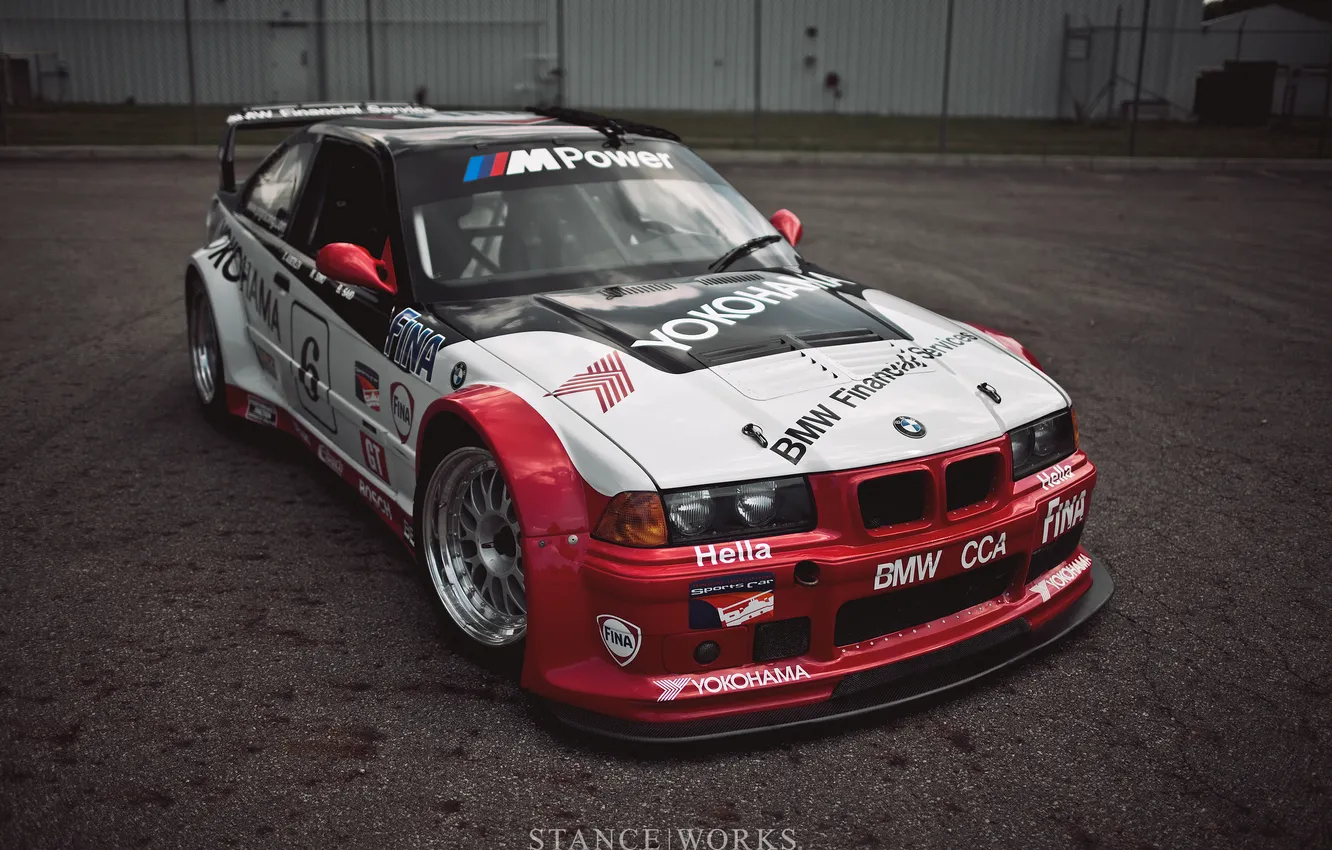 Фото обои BMW, Race, 3-series, E36