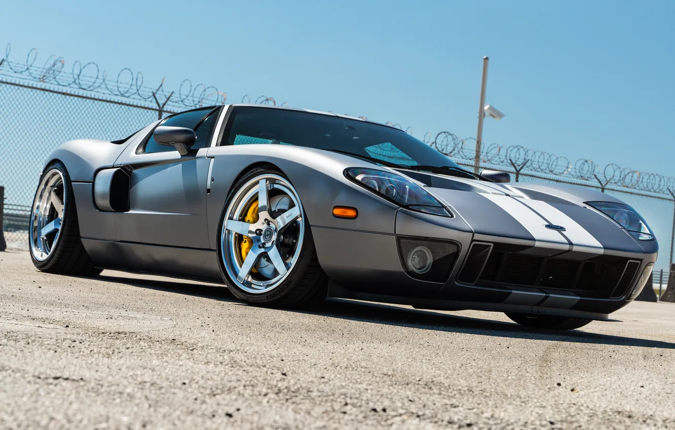 Фото обои Ford, Ford GT, Silver, Sportcar