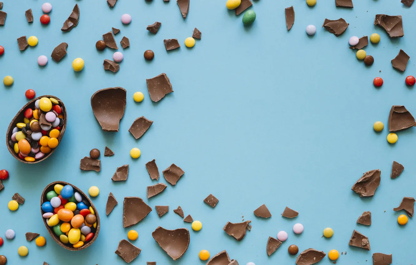 Фото обои Шоколад, конфеты, сладости, шоколадное яйцо