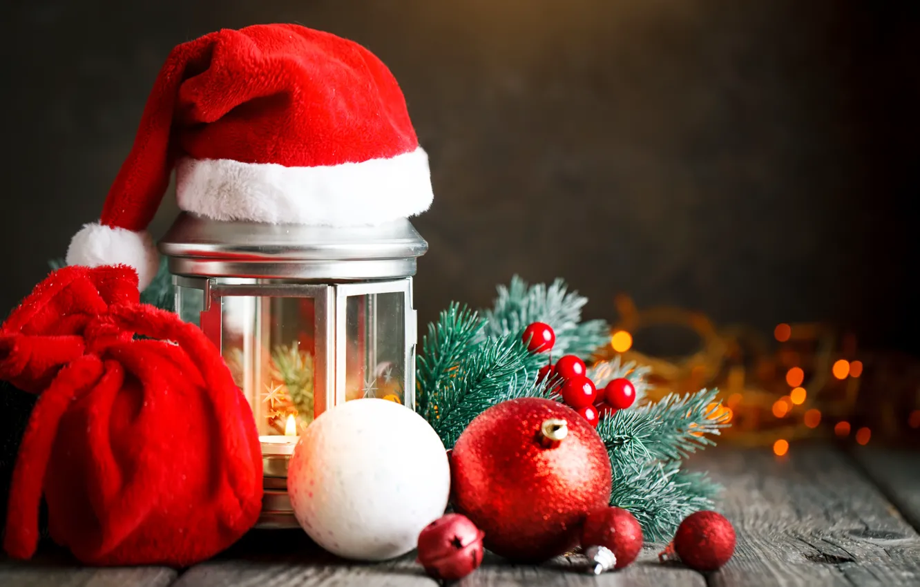 Фото обои украшения, Новый Год, Рождество, christmas, balls, wood, merry, decoration