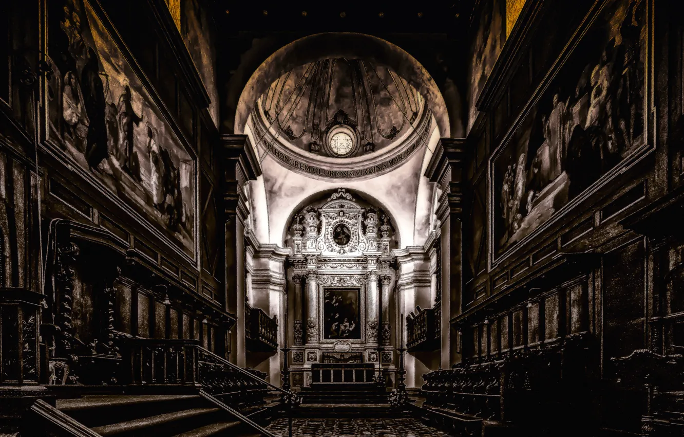 Фото обои Италия, Кафедральный собор, Дуомо, Сицилия, Сиракуза