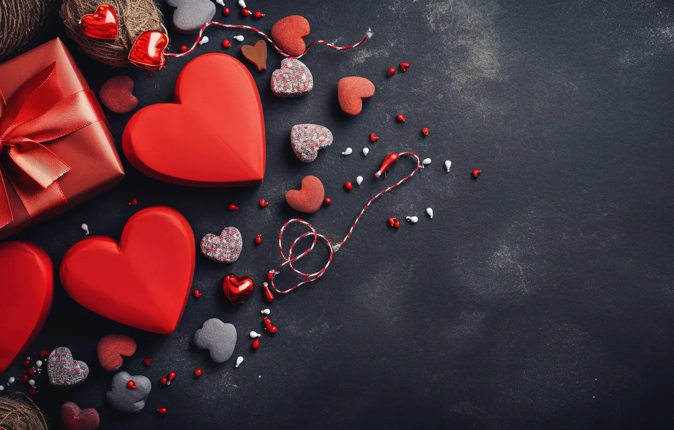 Фото обои любовь, подарок, романтика, сердце, love, happy, День святого Валентина, romantic
