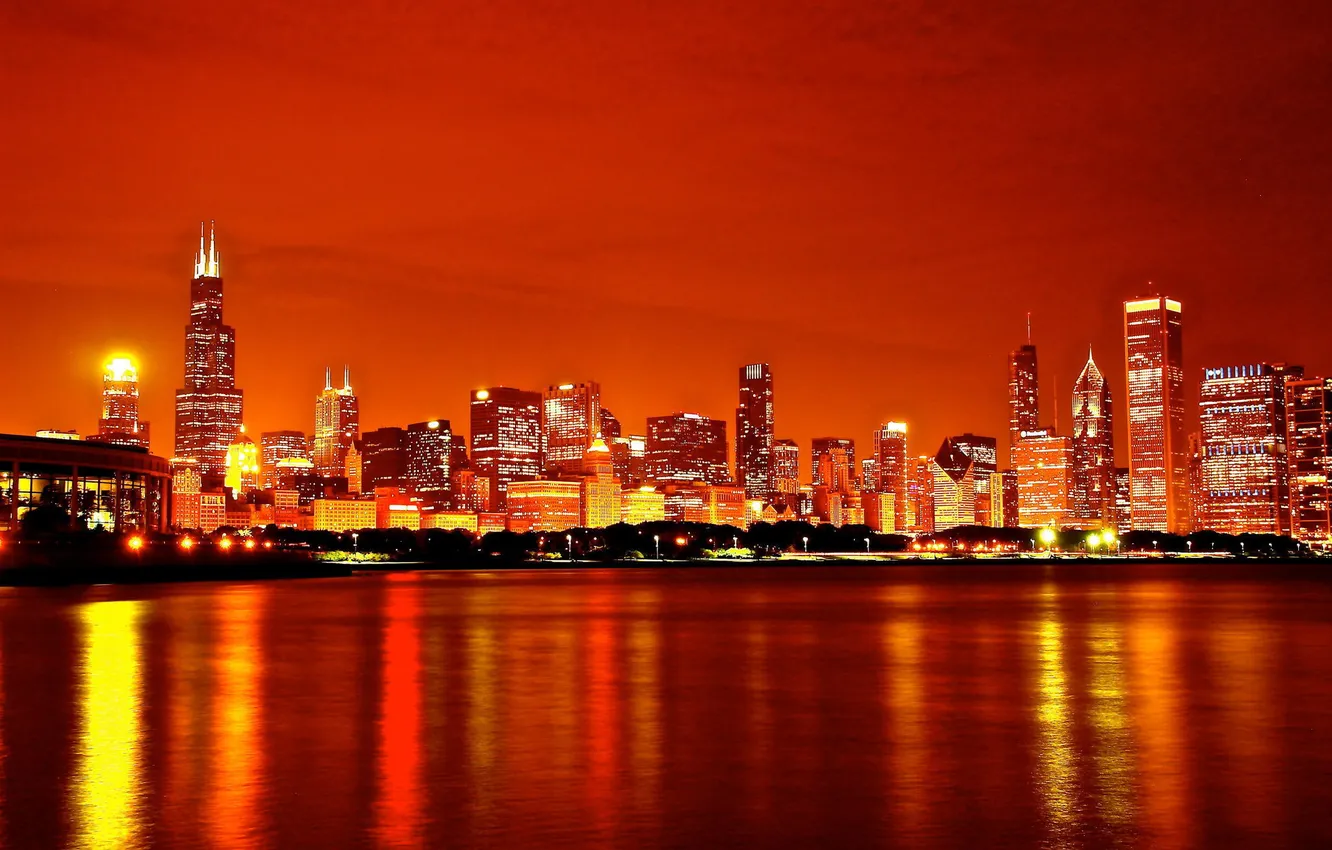 Фото обои city, landscape, nature, chicago, architecture, travel