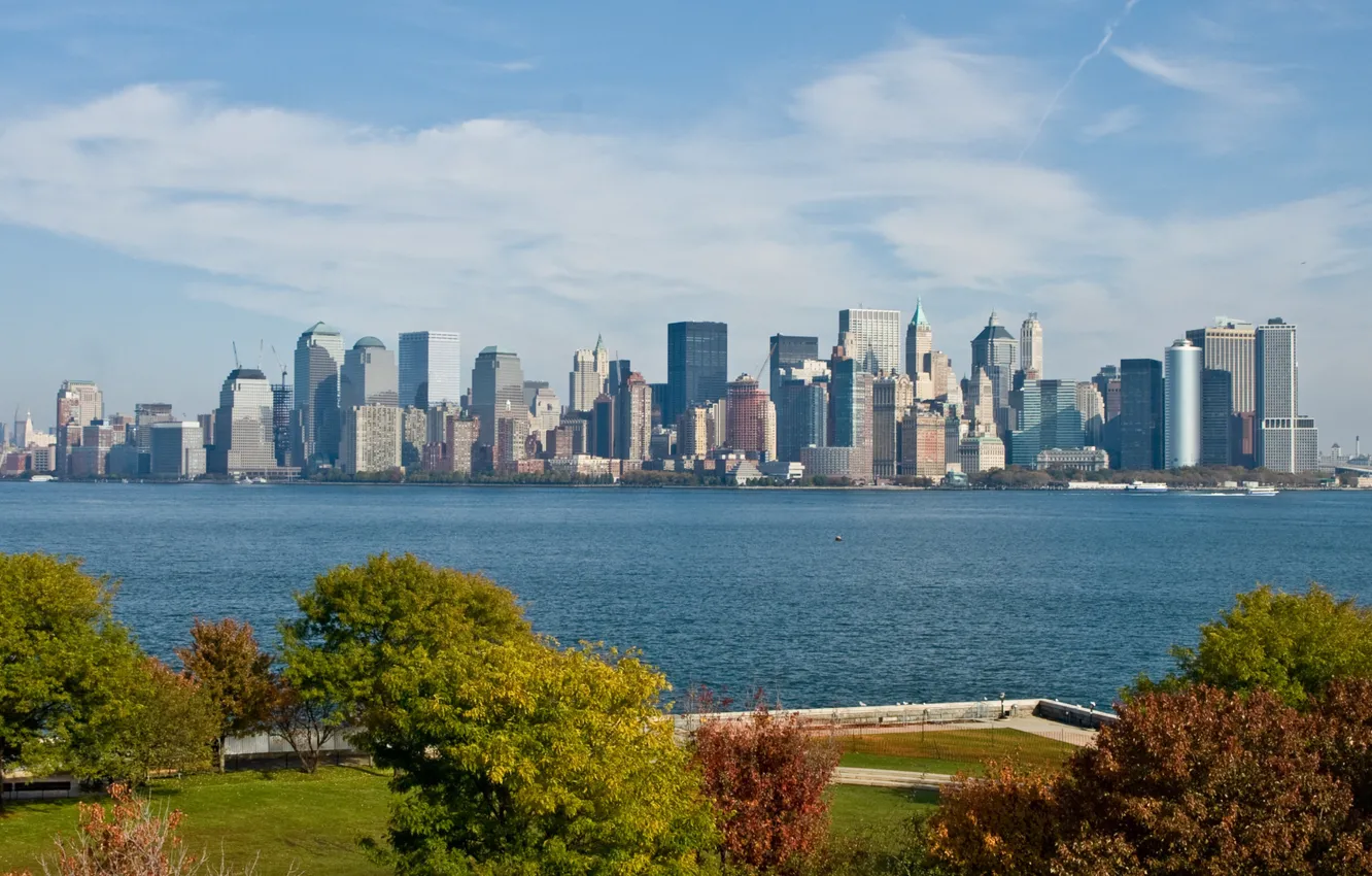Фото обои природа, город, New York City