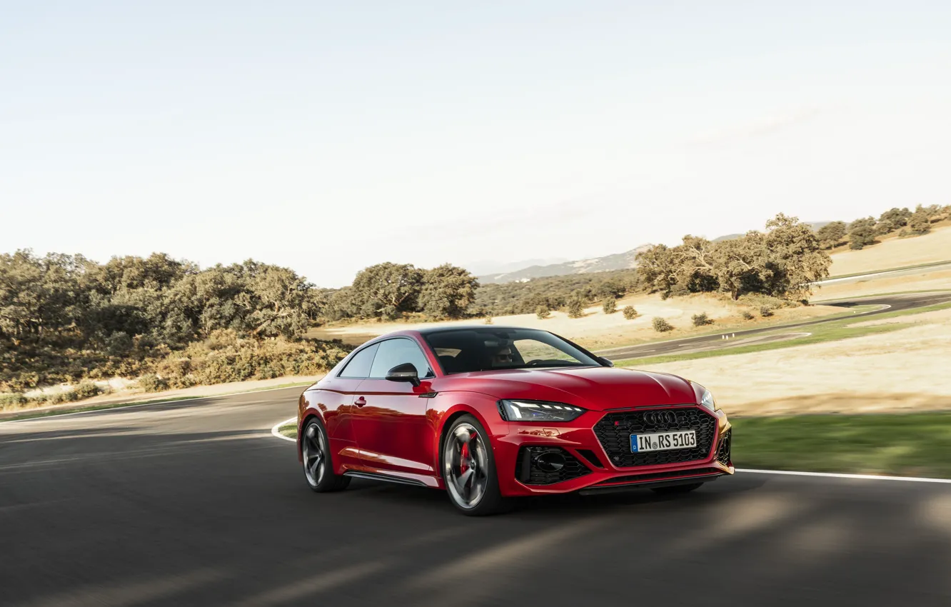 Фото обои Audi, red, RS5, Audi RS 5 Coupe competition plus