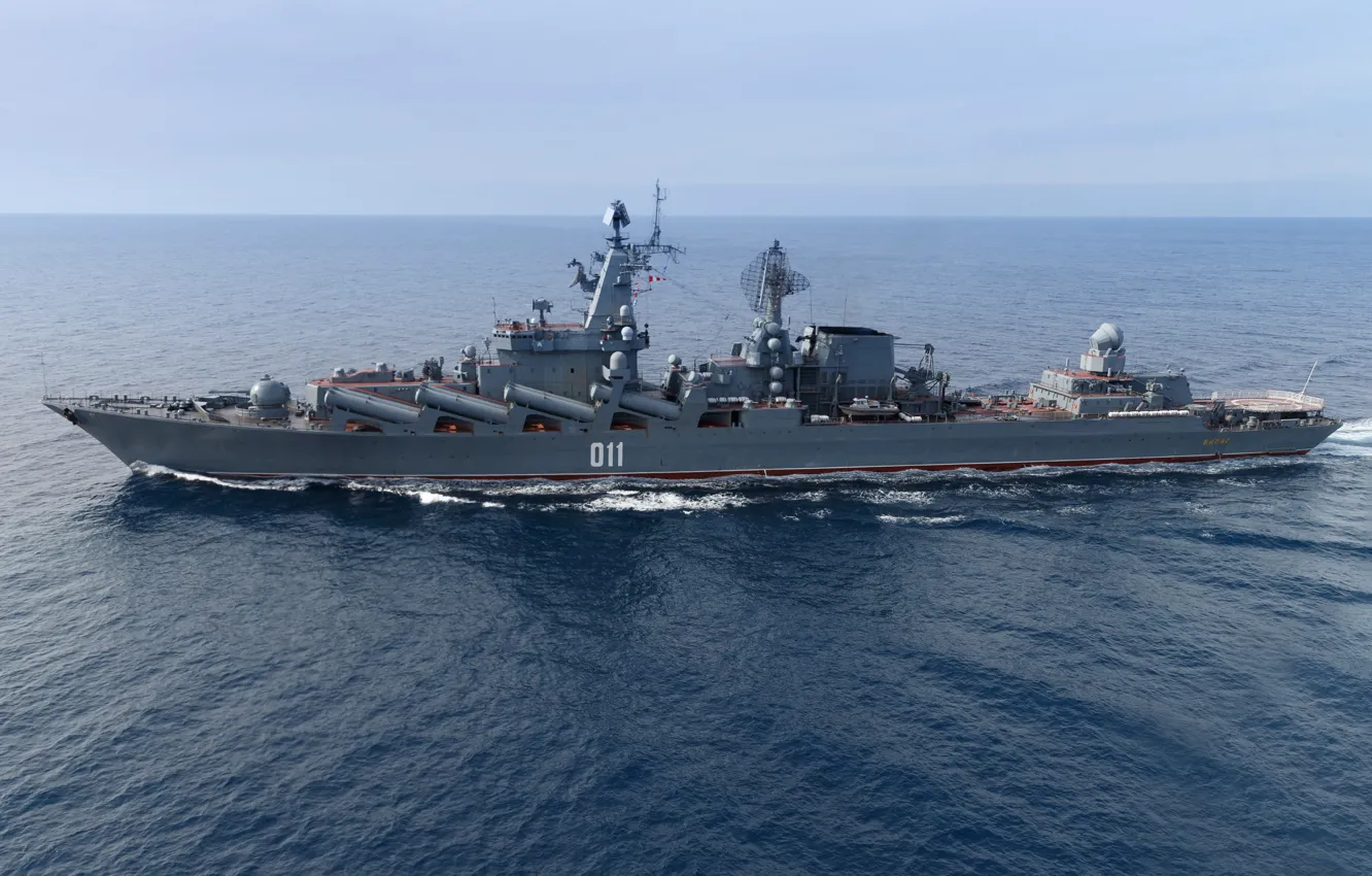 Фото обои крейсер, Варяг, Гвардейский ракетный
