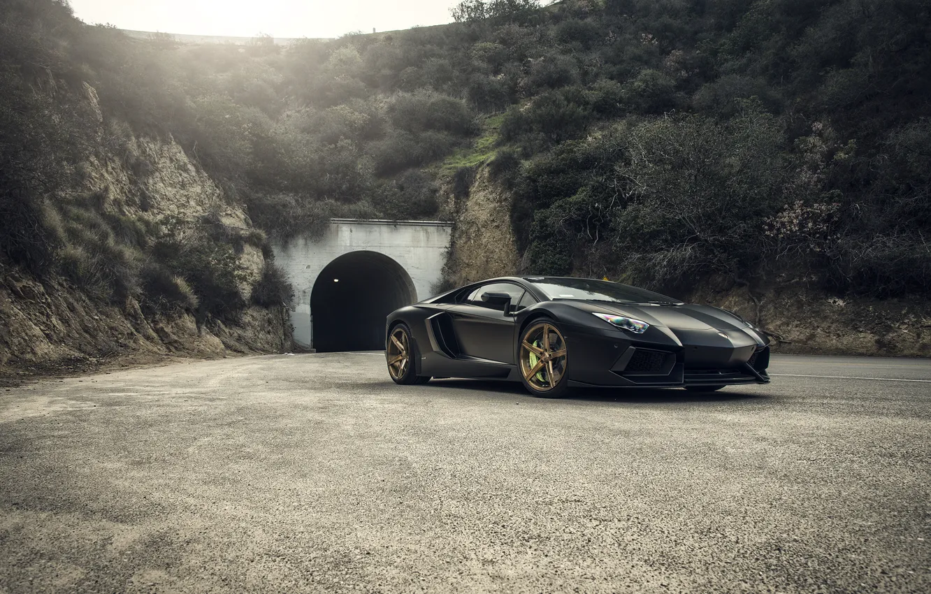Фото обои Lamborghini, Front, Tuning, LP700-4, Aventador, Mansory, Supercar, Wheels