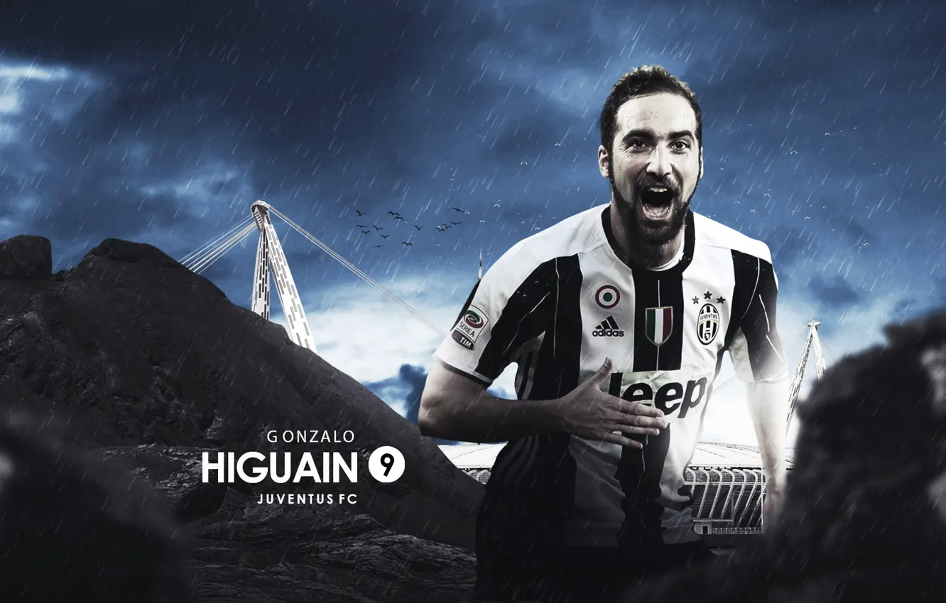 Фото обои wallpaper, sport, football, player, Gonzalo Higuain, Juventus FC, Juventus Stadium