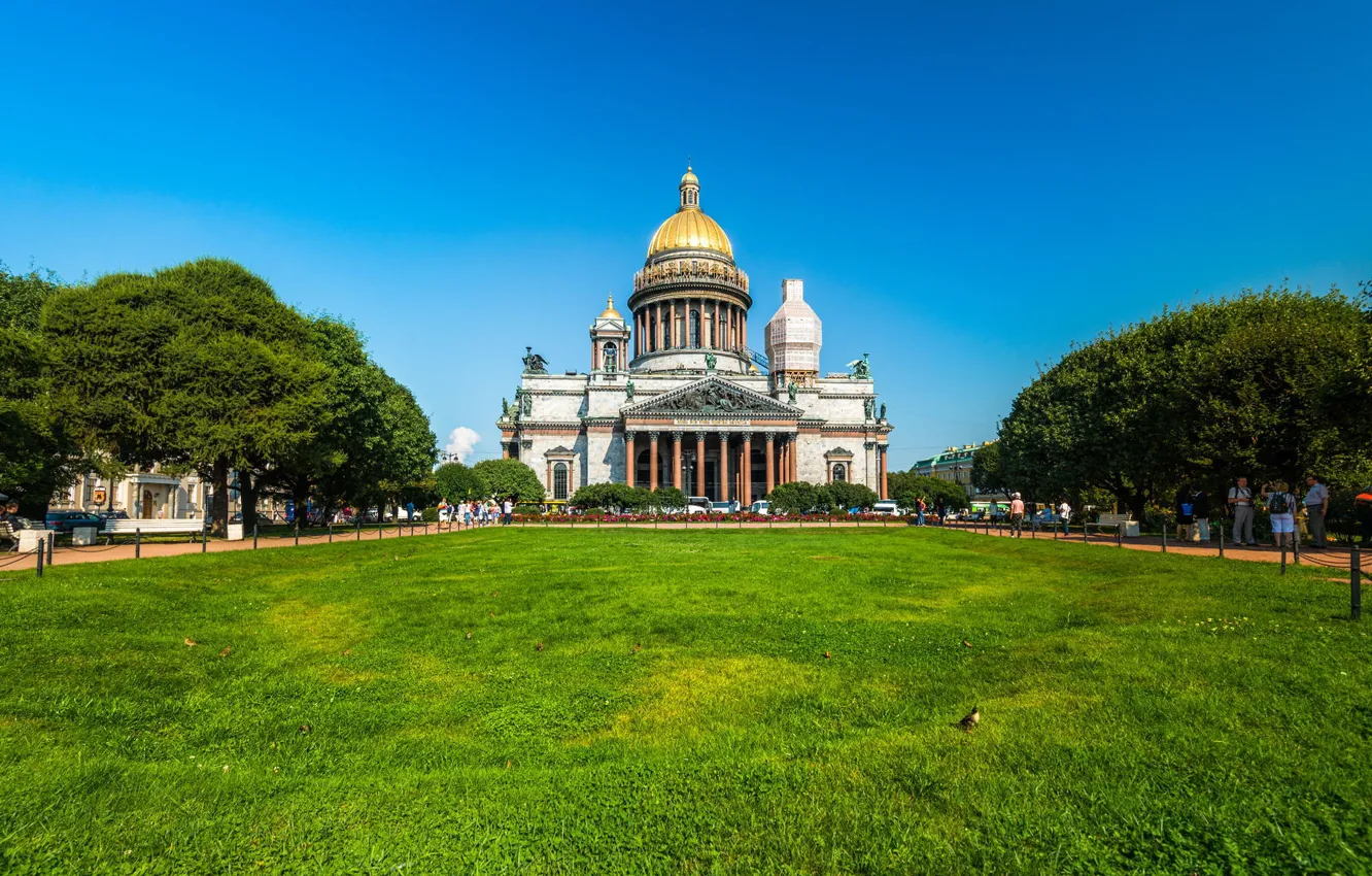 Фото обои Небо, Питер, Санкт-Петербург, Исаакиевский собор, Храм, Russia, спб, St. Petersburg