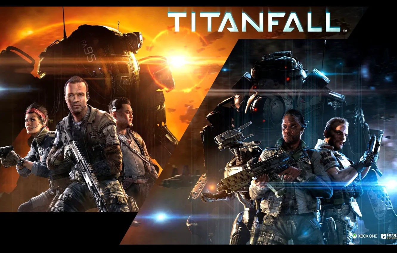 Фото обои Electronic Arts, Respawn Entertainment, Titanfall Poster