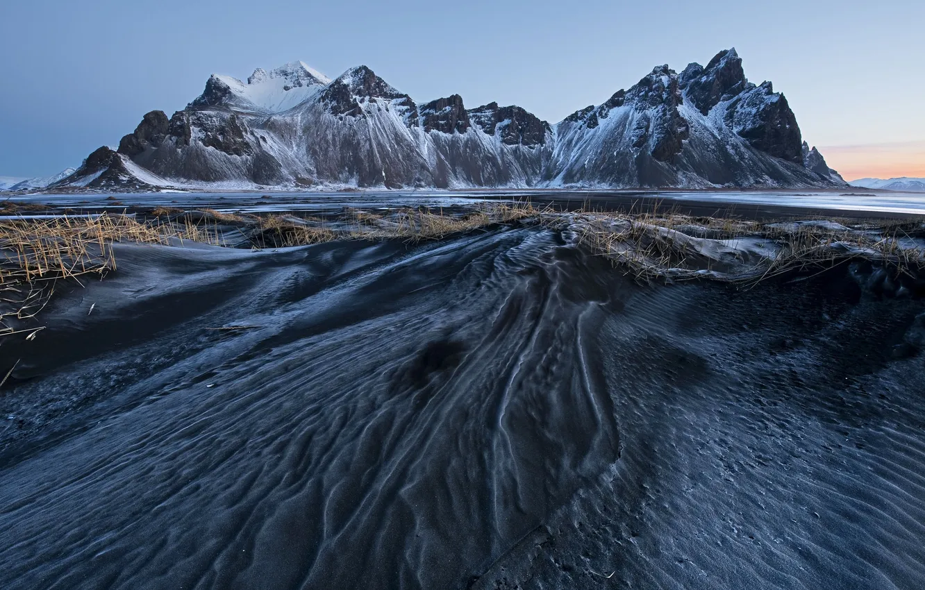 Фото обои горы, лёд, Iceland