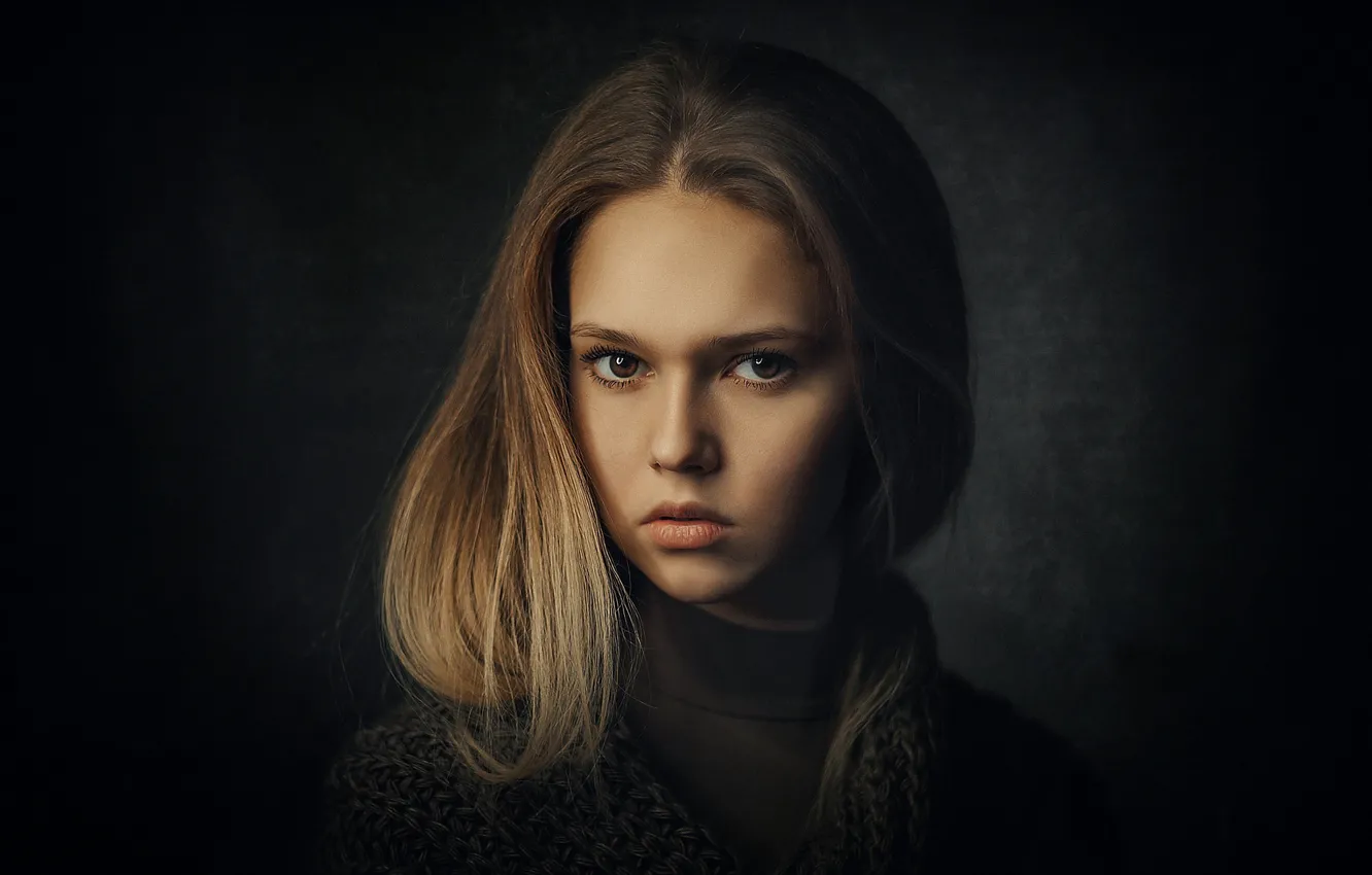 Фото обои портрет, девочка, Sergey Piltnik