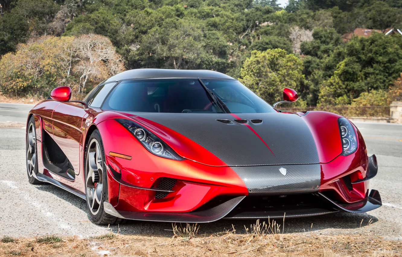 Фото обои red, koenigsegg, regera