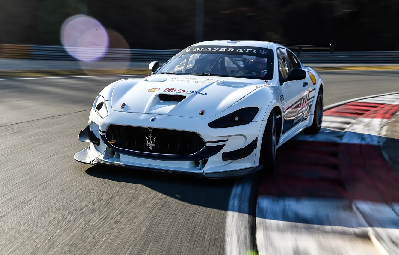 Фото обои Maserati, гоночное авто, GranTurismo, гоночный трек, GT4, MC, 2019