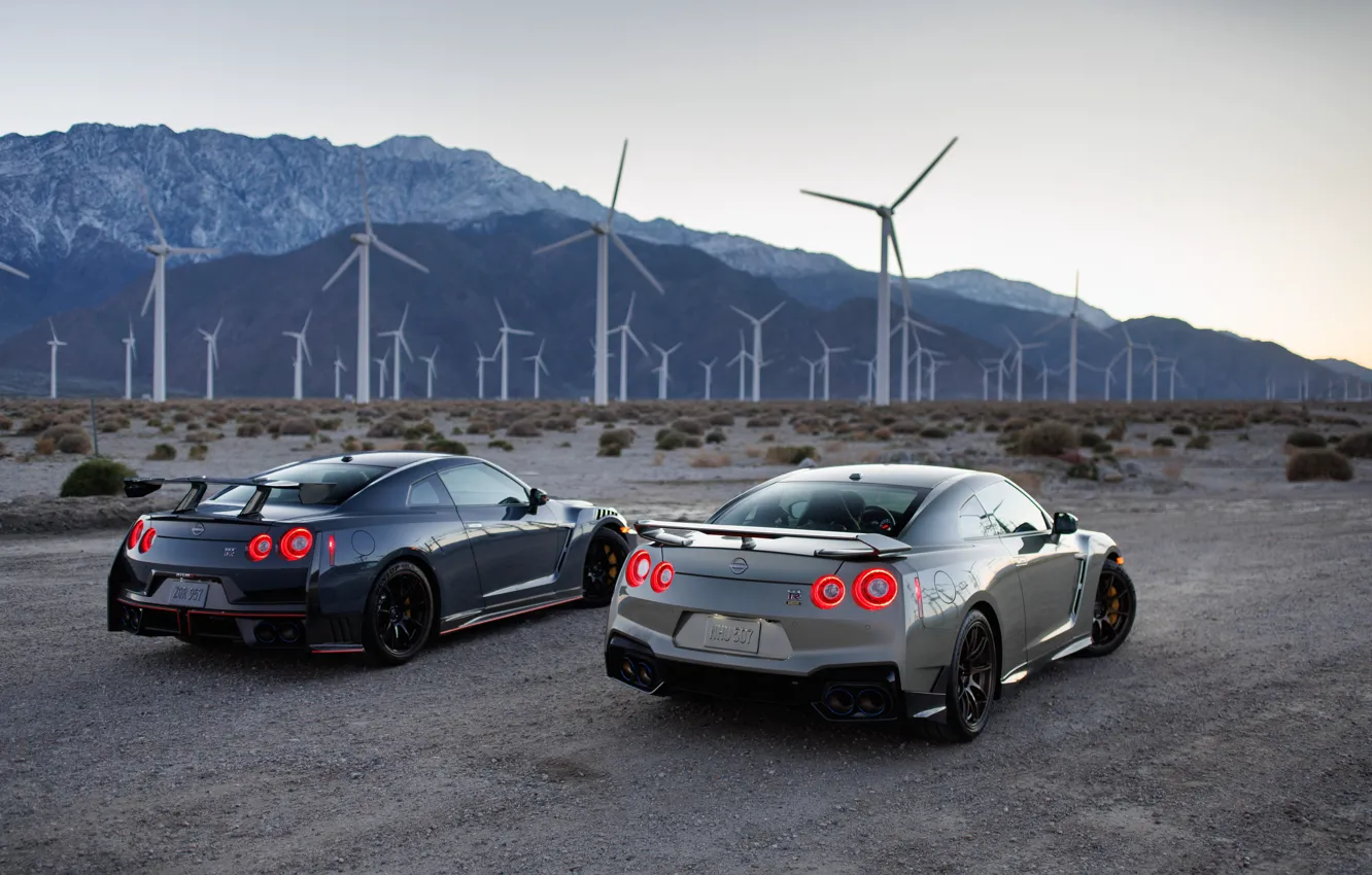 Фото обои Nissan, GT-R, R35, rear view, Nissan GT-R Nismo, 2023, Nissan GT-R T-spec