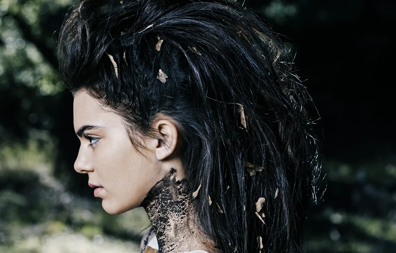 Фото обои модель, брюнетка, профиль, Kendall Jenner
