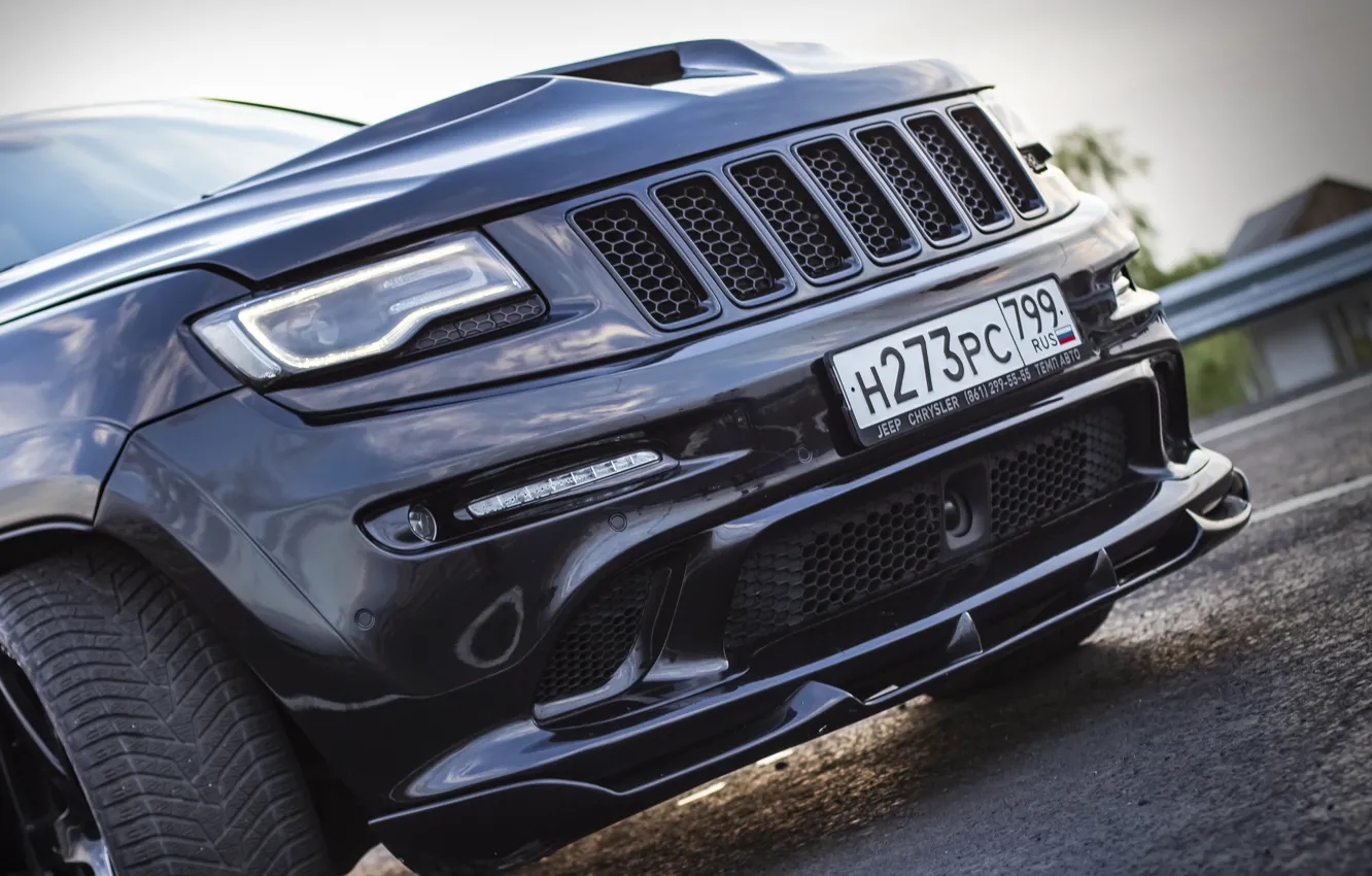 Фото обои дорога, закат, srt, road, srt8, jeep, jeep grand cherokee, jeeper