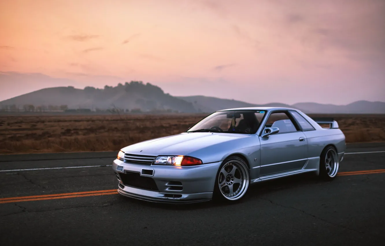 Фото обои GT-R, R32, Skyline, Evening