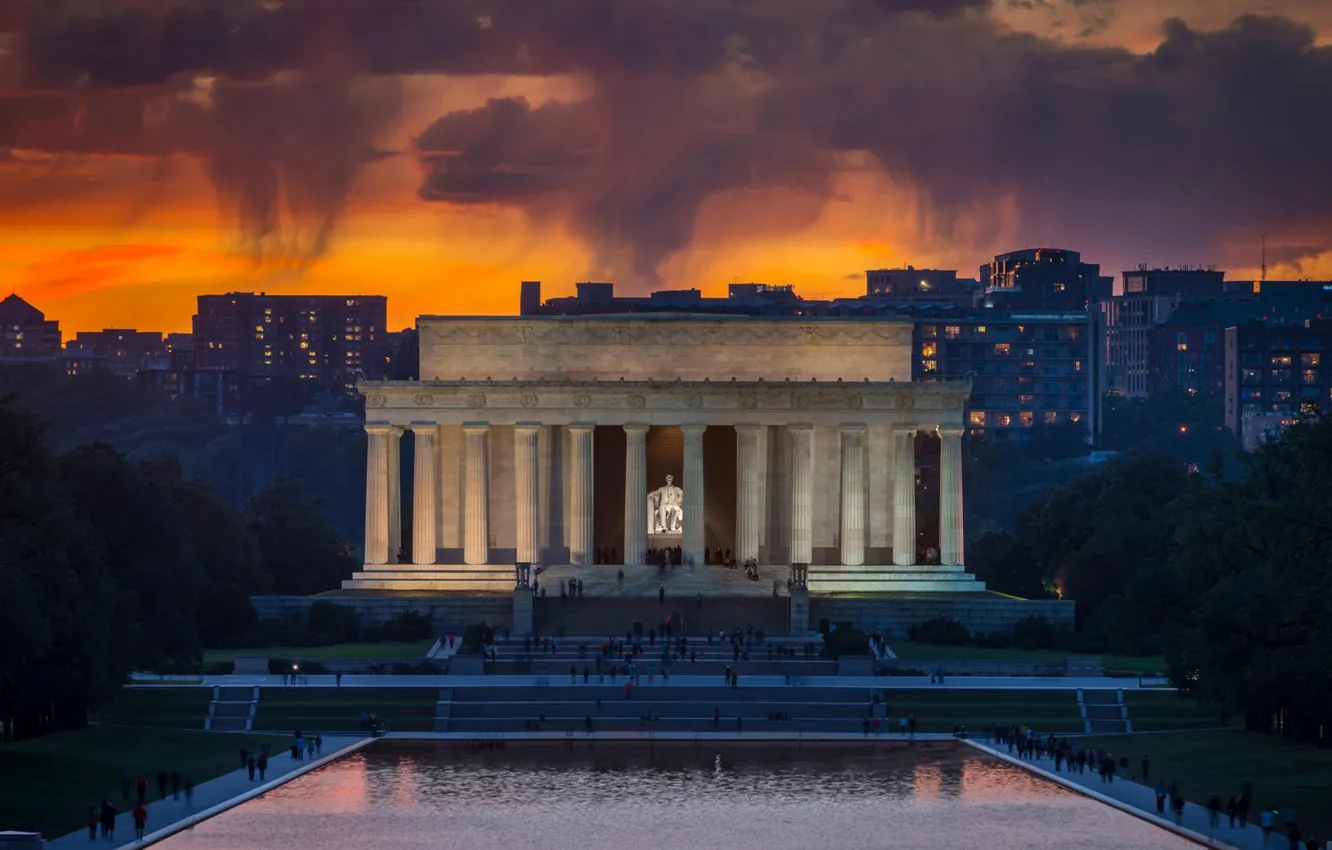Фото обои Вашингтон, США, Мемориал Линкольна