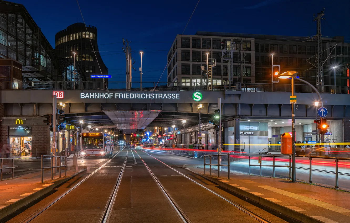 Фото обои улица, дома, Германия, Берлин