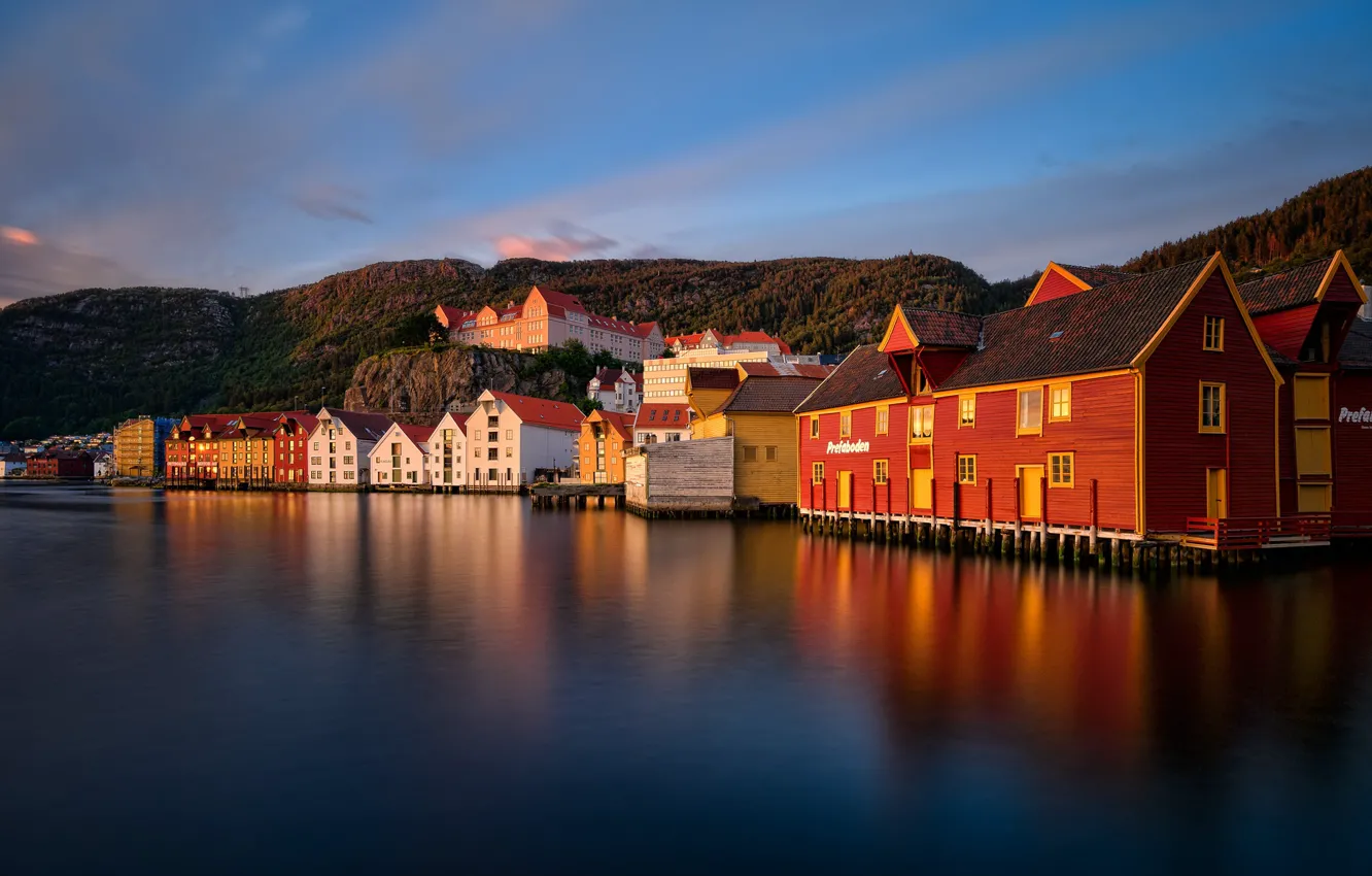 Фото обои домики, Norway, Bergen