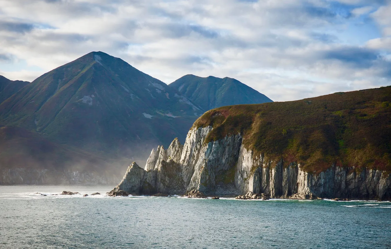 Фото обои rock, sea, water, remote, russia, russian, science, volcanic