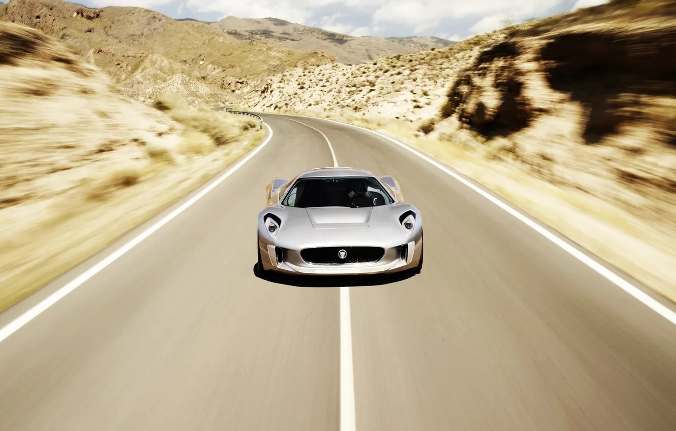 Фото обои скорость, auto, Jaguar C-X75 Concept