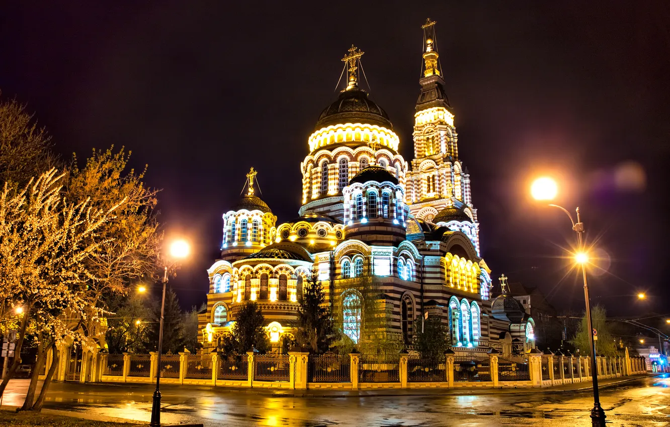 Фото обои собор, Харьков, Благовещенский