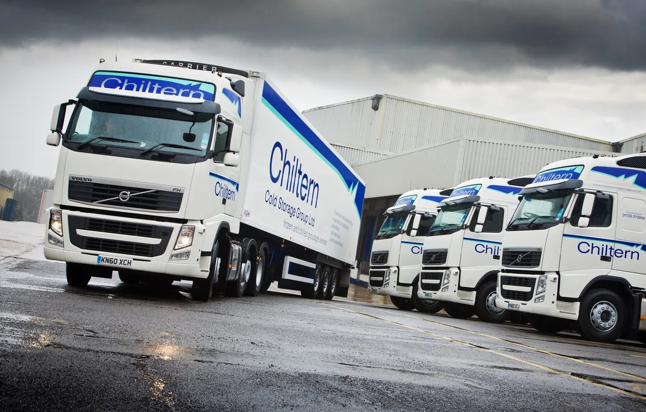 Фото обои Volvo, Грузовик, 500, truck, вольво, тягач, UK-spec, Chiltern