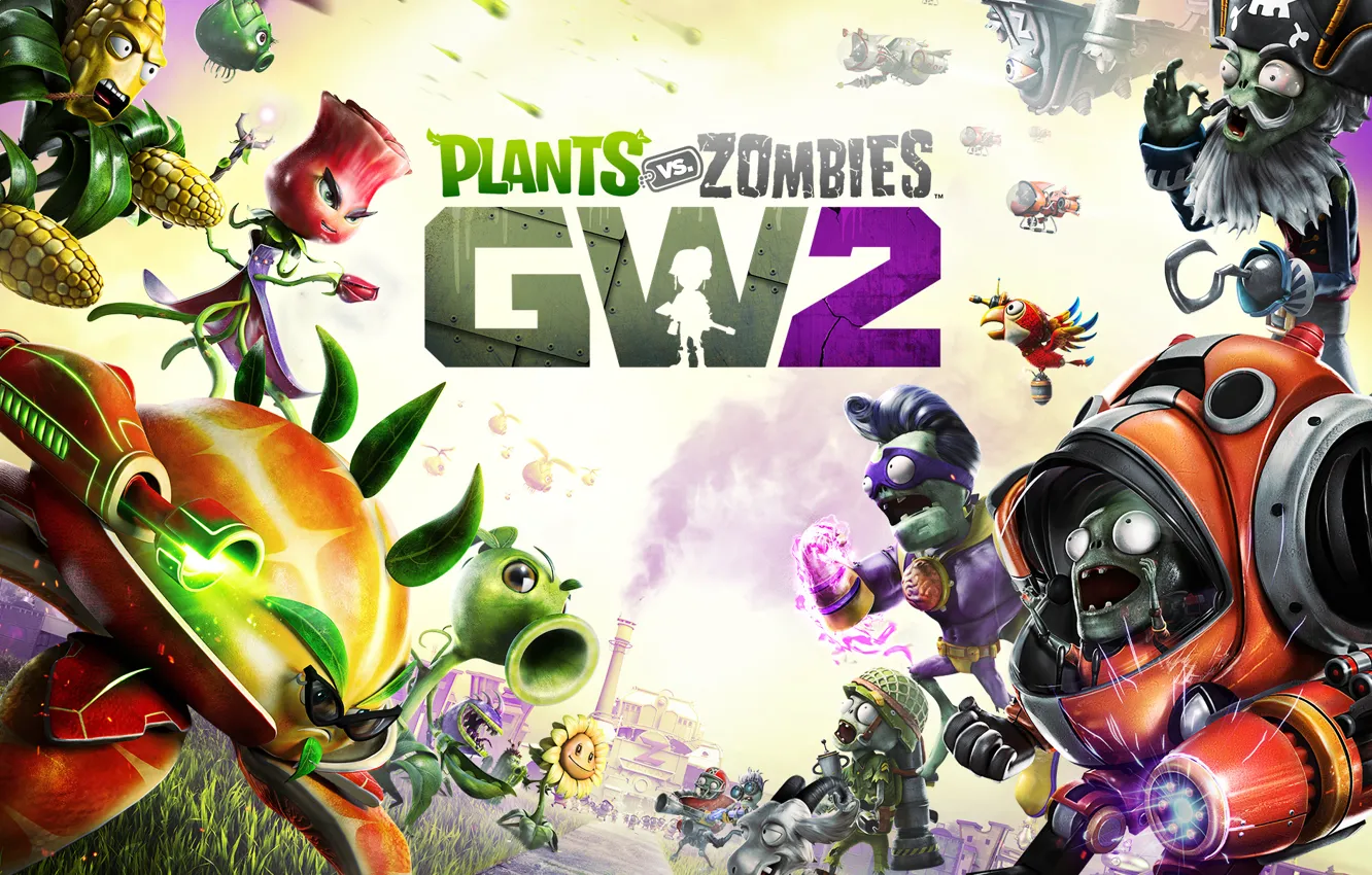 Фото обои Electronic Arts, PopCap, Plants vs Zombies Garden Warfare