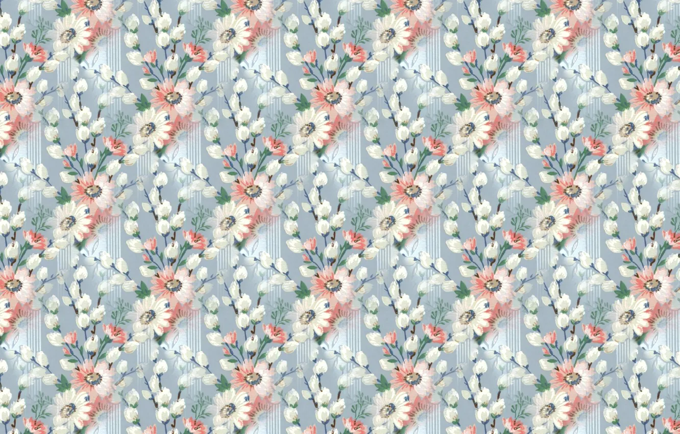 Фото обои цветы, фон, текстура, pattern, floral