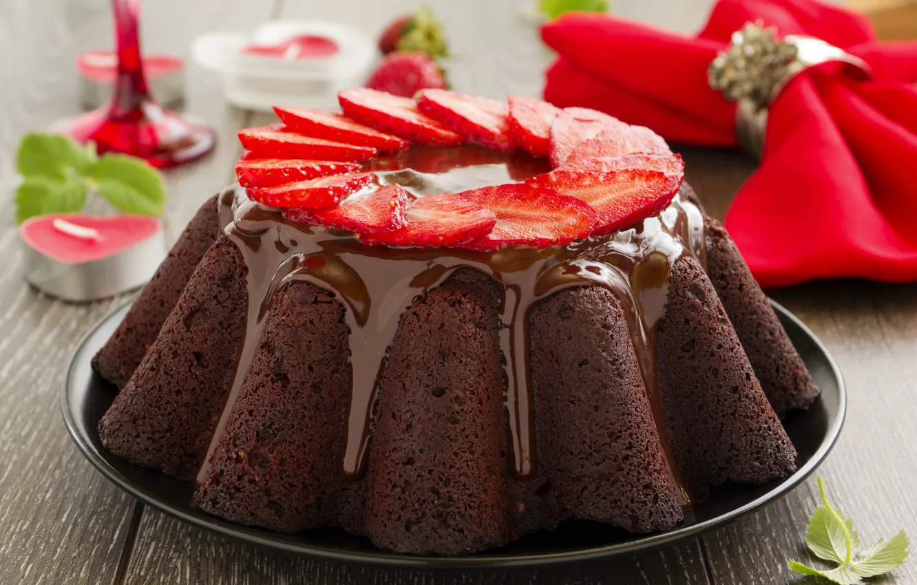 Фото обои ягоды, шоколад, торт, cake, десерт, выпечка, глазурь, кекс