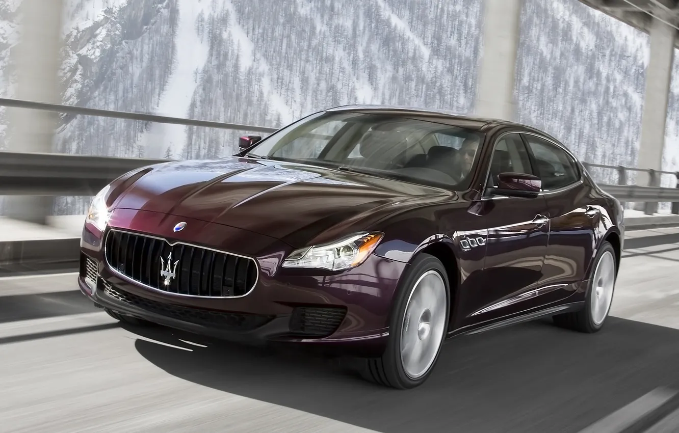 Фото обои машина, авто, Maserati, Quattroporte, скорость, красивое